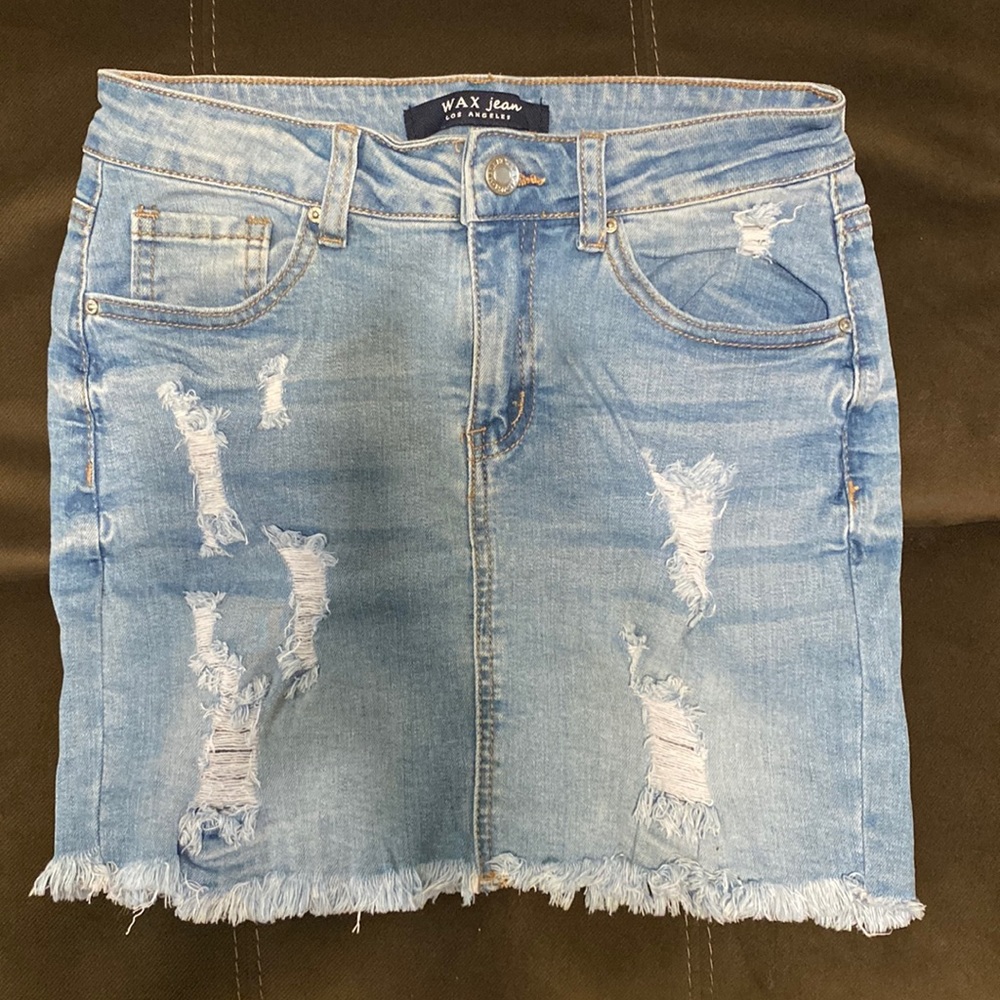 Jean pencil skirt
